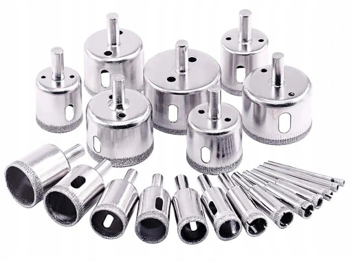 OTWORNICE DIAMENTOWE GRES PŁYTKI SZKŁO 20 SZTUK