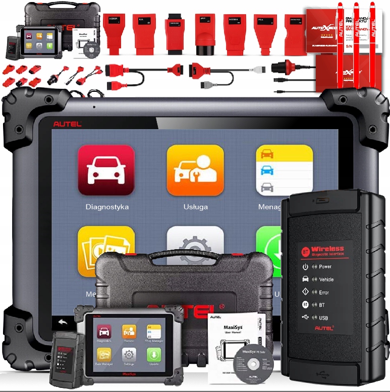 AUTEL MS908S MaxiSYS 10 LCD ZESTAW POWERFULL PL