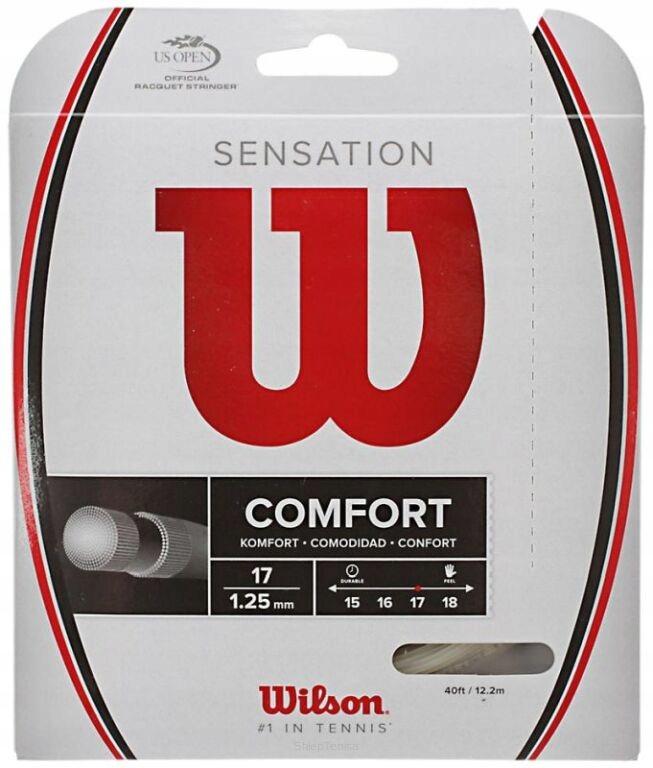 Naciąg tenisowy Wilson Sensation (12,2 m) 1,35mm naturalny