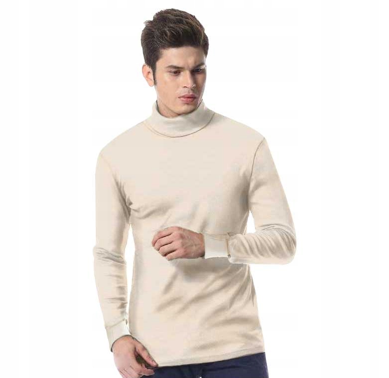 

Elegancki golf sweter męski Arek swetry XL beżowy