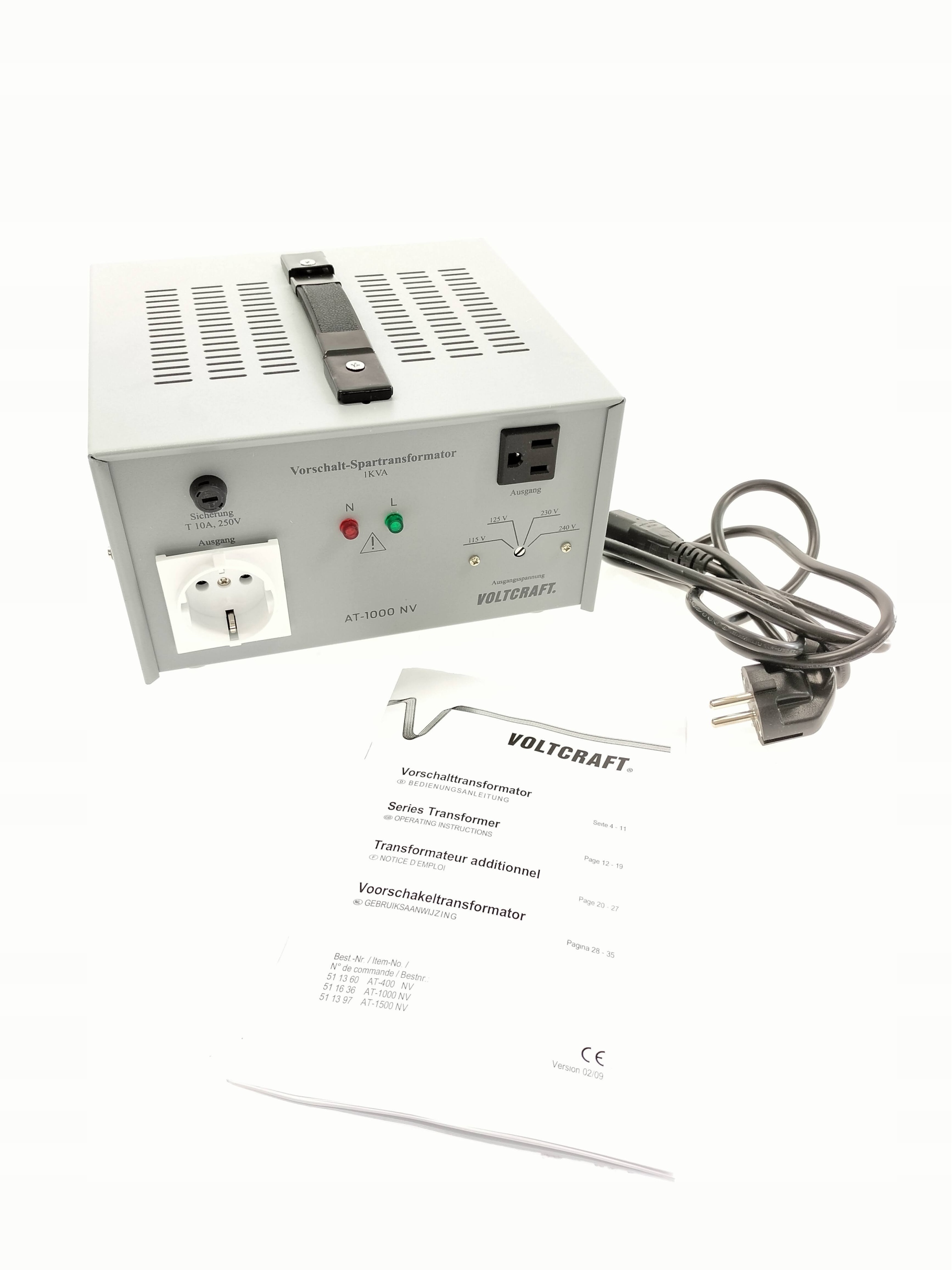 Tranformator zwiększający napięcie VOLTCRAFT Kod producenta 511636