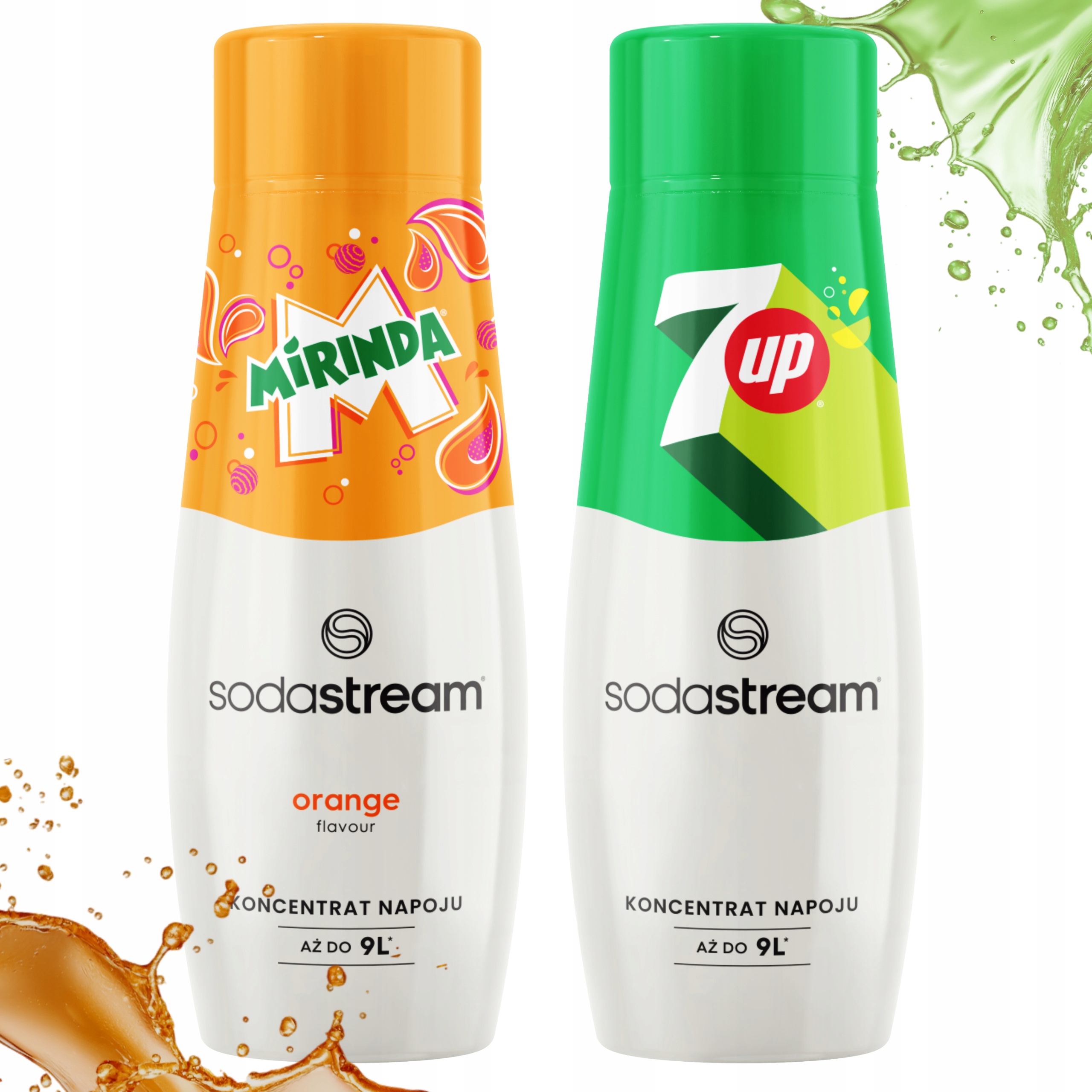 KONCENTRAT SODASTREAM SYROP MIRINDA 7UP SYROP DO SATURATORA WODY 440ML