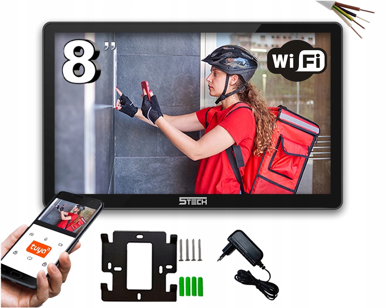 Monitor do wideodomofonu 5tech Verus 8" WiFi