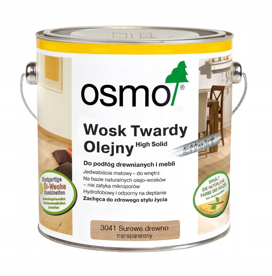 Osmo Wosk Twardy Olejny 3041 Surowe Drewno 0,75L