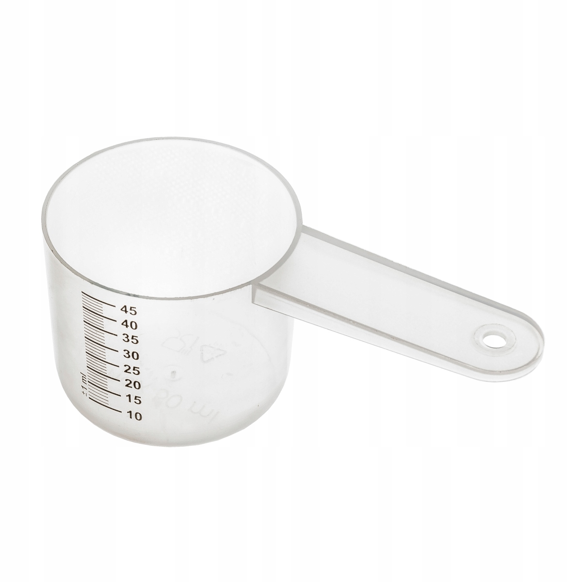 Naczynie pomiarowe miarka kubek 50ml długa rączka