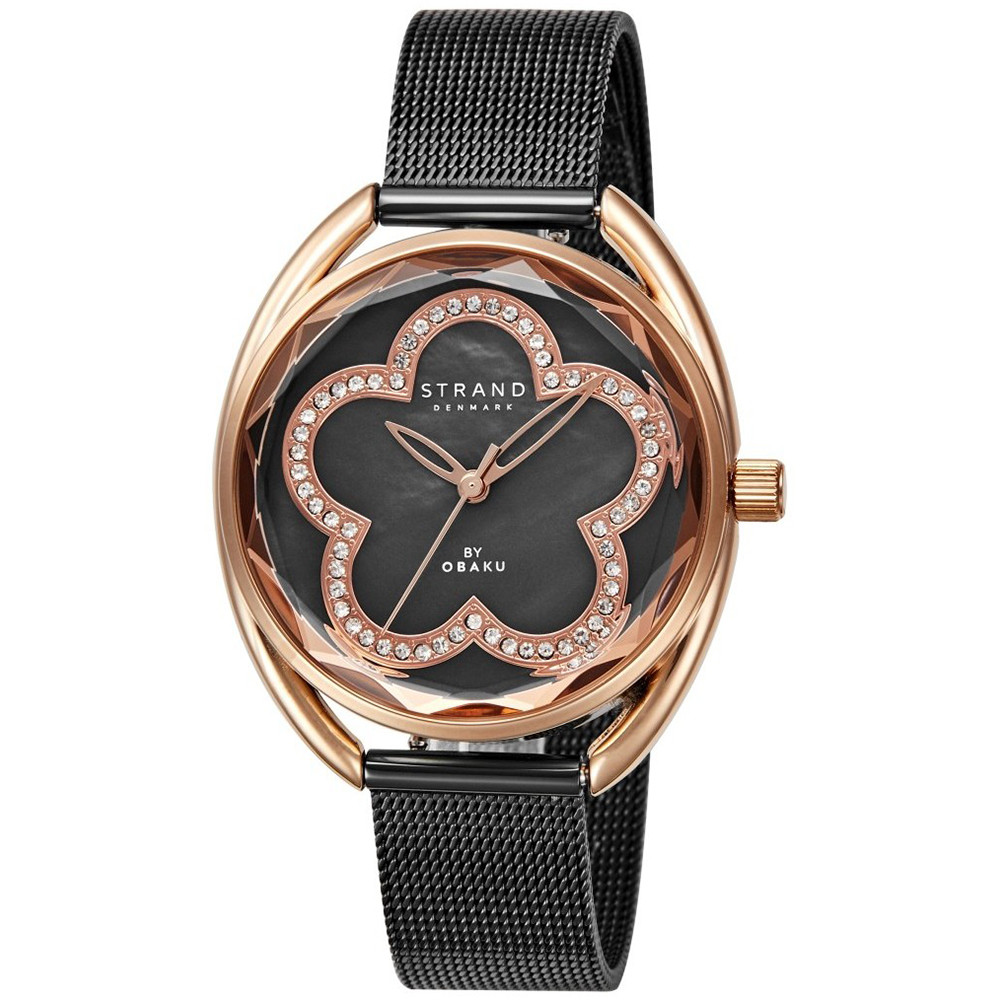 Dámské hodinky Strand S734LXVBMB Zirkony černé