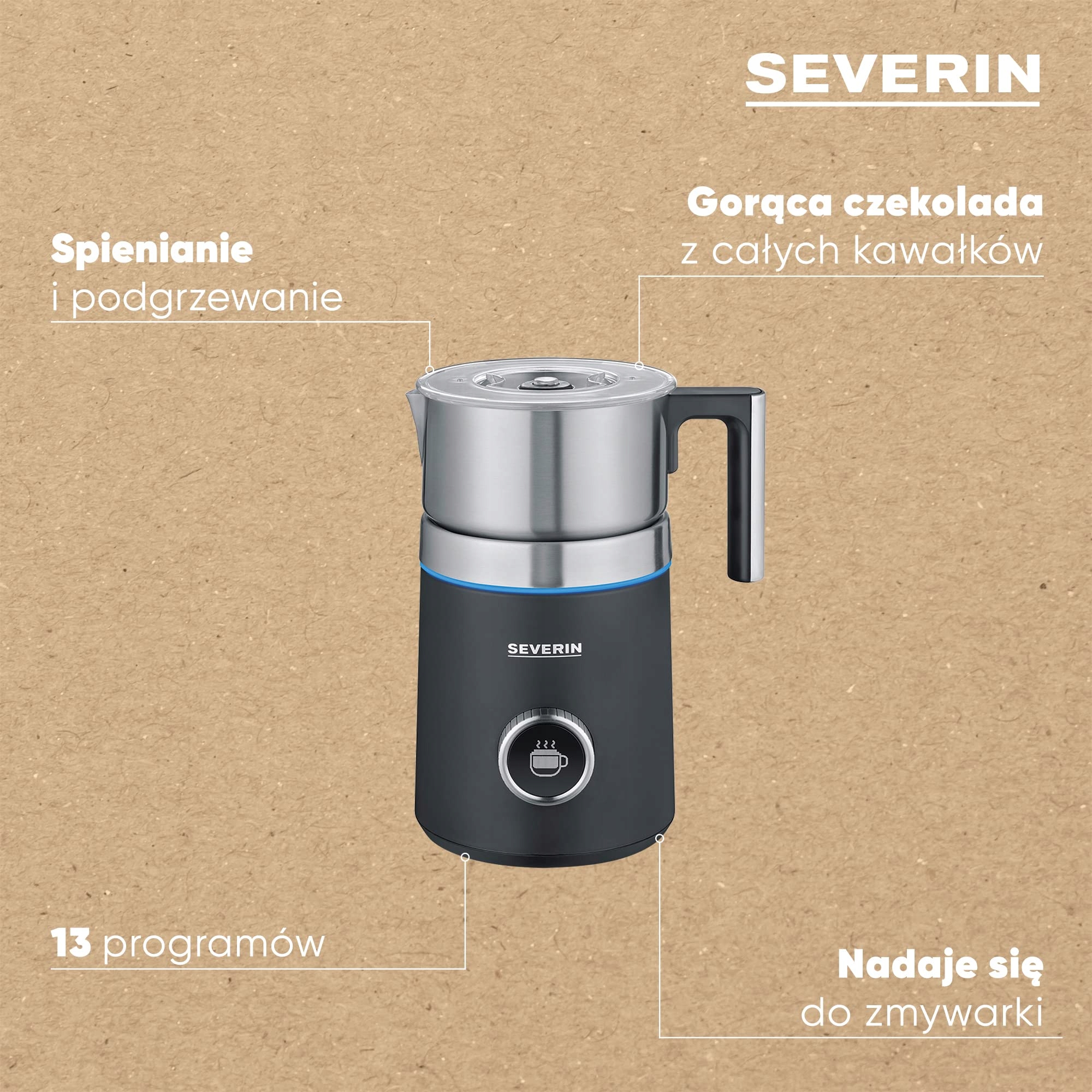 Severin Spuma 700 Plus - profesjonalny spieniacz Model Spuma 700 Plus