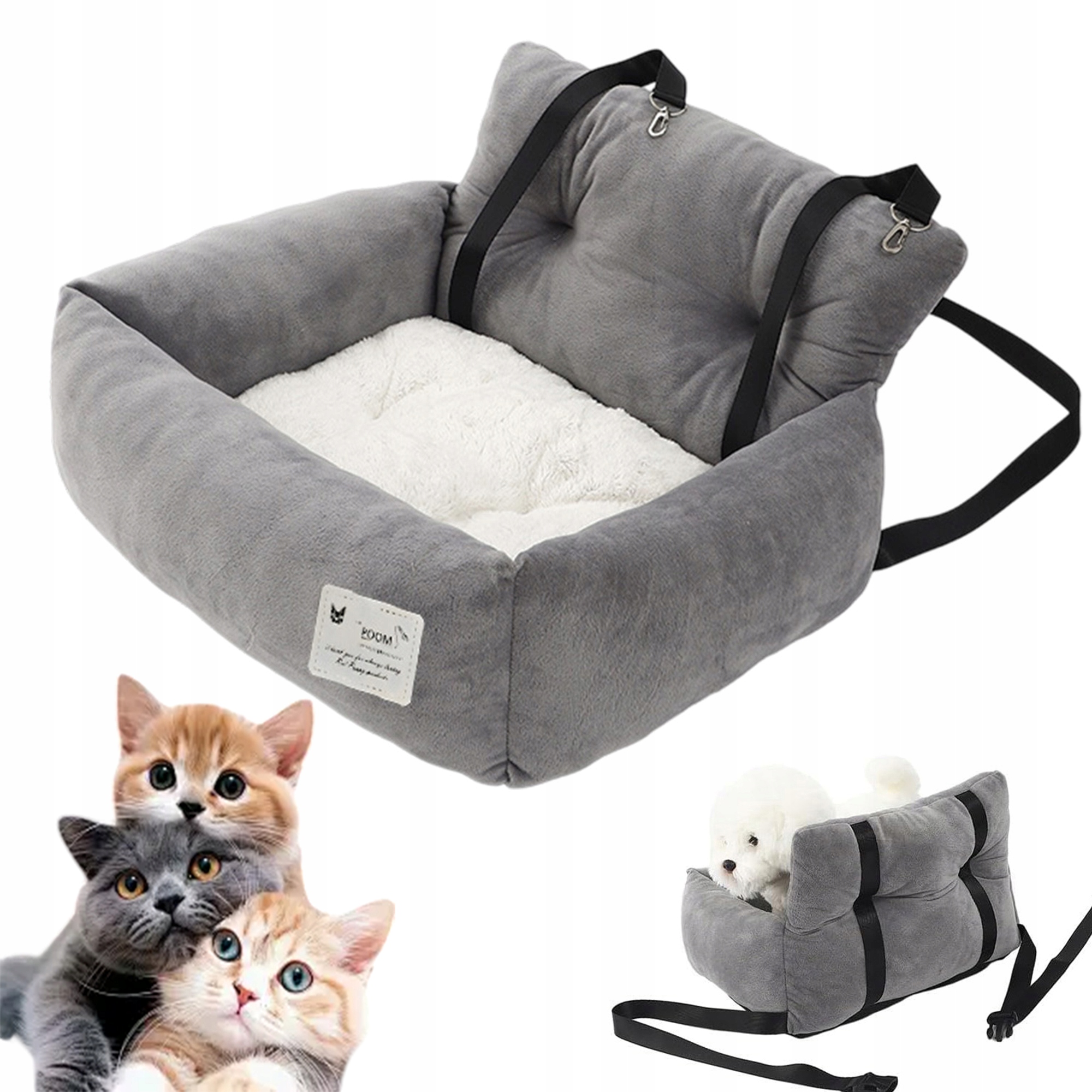 Levně Pelíšek Do Auta Pro Psa Velké Fleece 53 CM