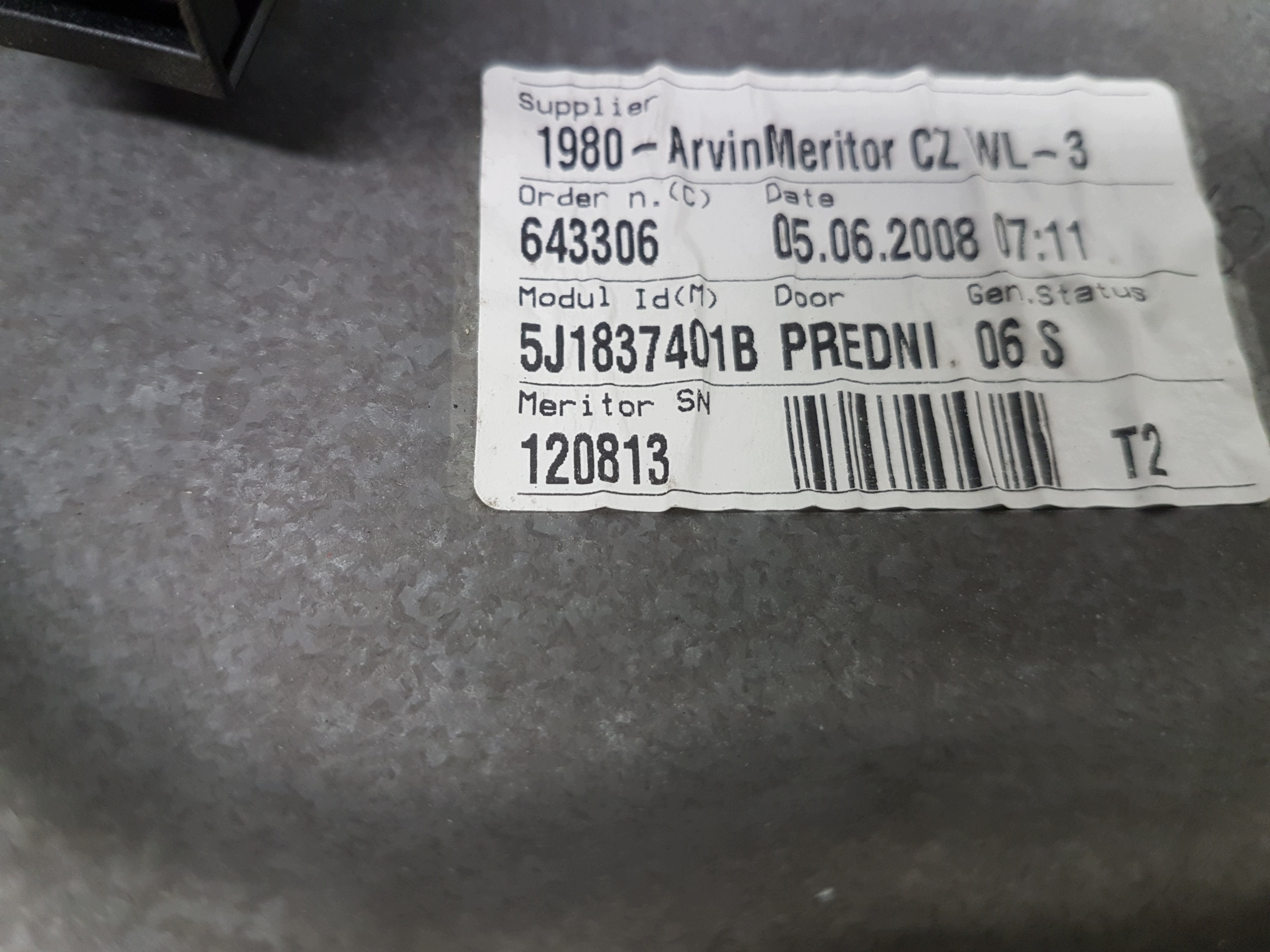 ELE mechanism windows left front SKODA FABIA 2