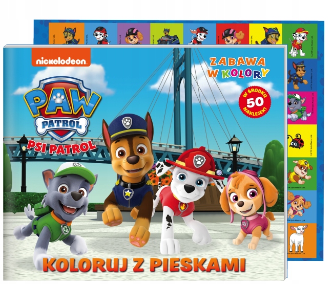 

Psi Patrol Zabawa Kolorowanka Z Naklejkami