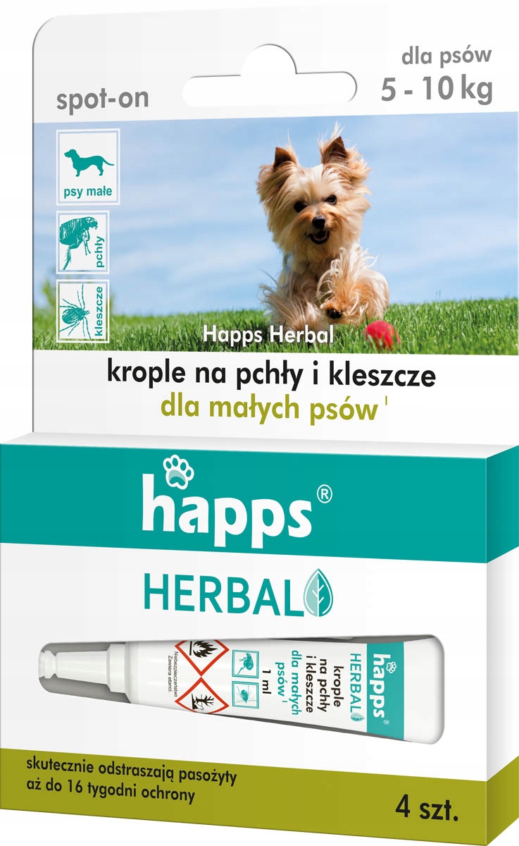 

Happs Herbal krople na pchły i kleszcze dla mał