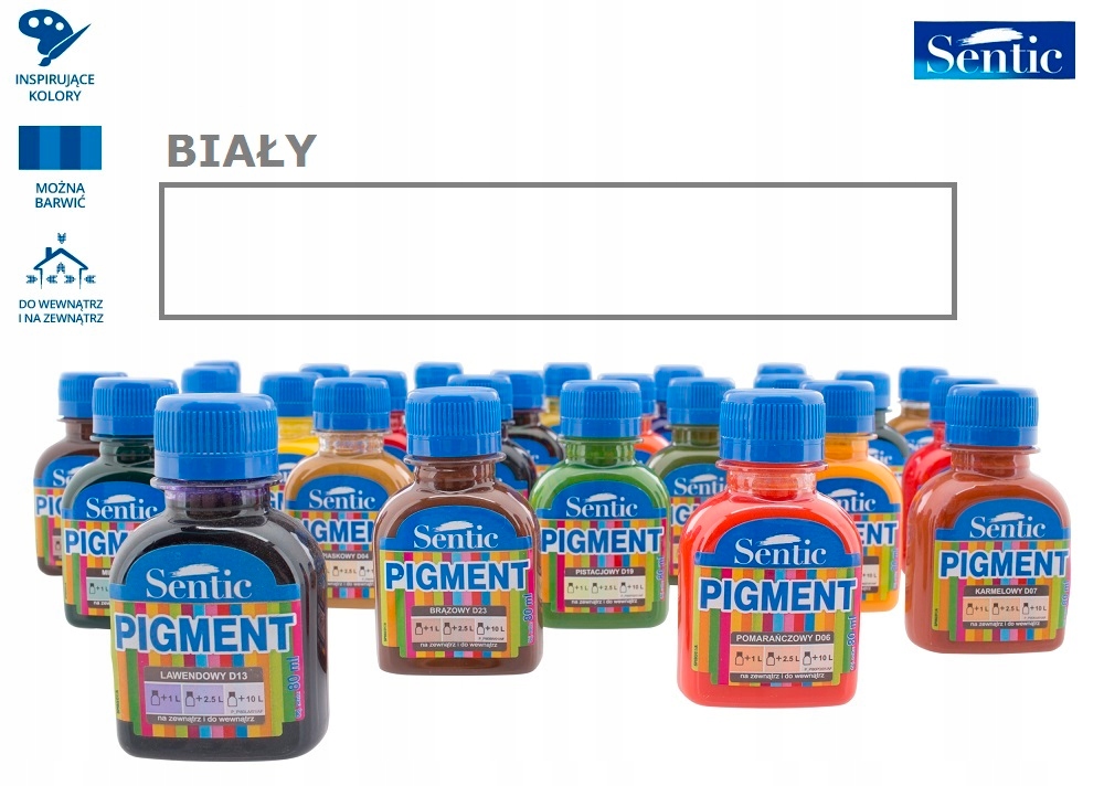 

Pigment Do Farb Emalii Emulsji 80 ml Biały