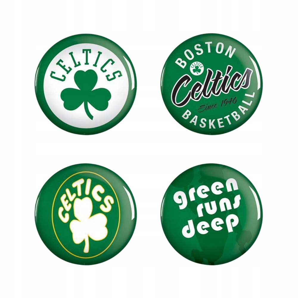 Wincraft Nba Button 4 Pack Boston Celtics