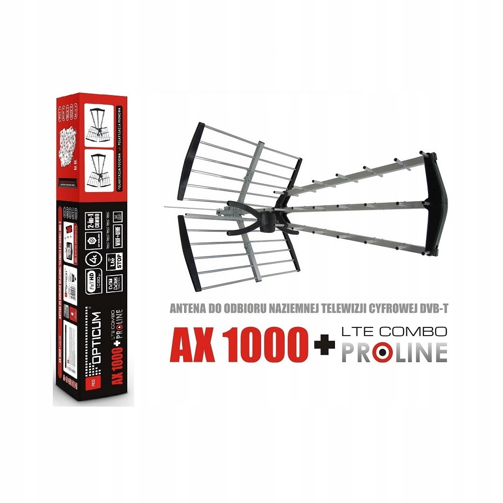 

Antena Tv Opticum AX1000+ Lte Combo Proline Zewn.