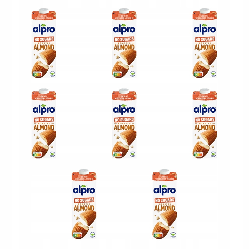 Alpro Migdałowe Niesłodzone 1L X8