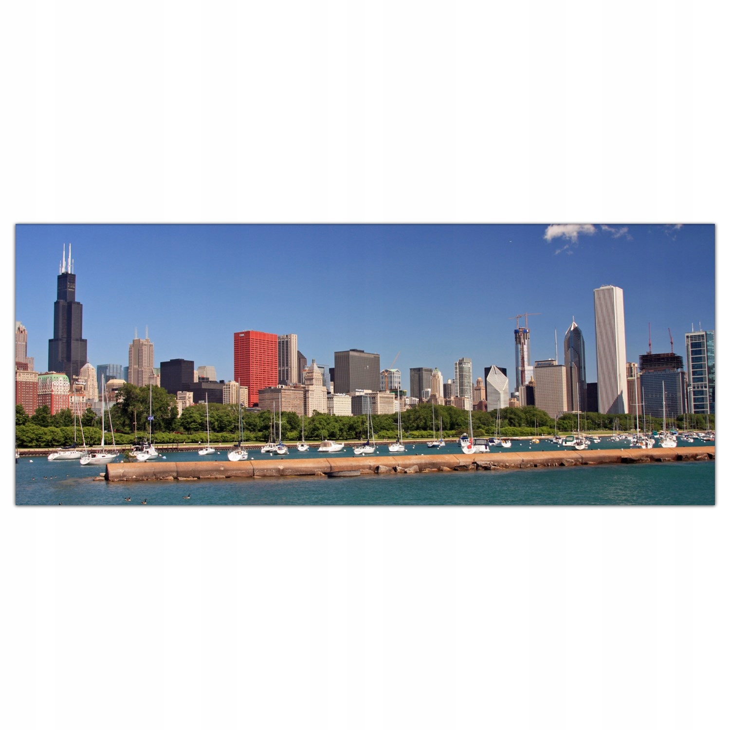 

Obraz na szkle Foto Chicago Jachty Przystań 125x50