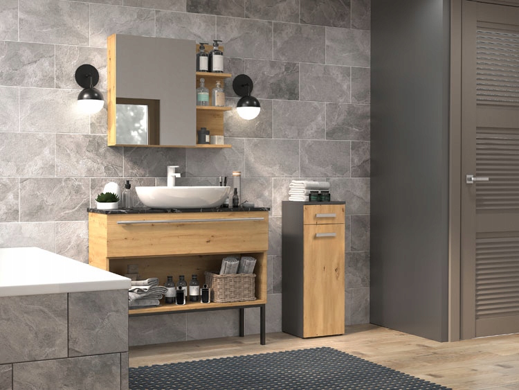 SZAFKA ŁAZIENKOWA STOJĄCA NISKI SŁUPEK ==== KOLORY Szerokość mebla 30 cm