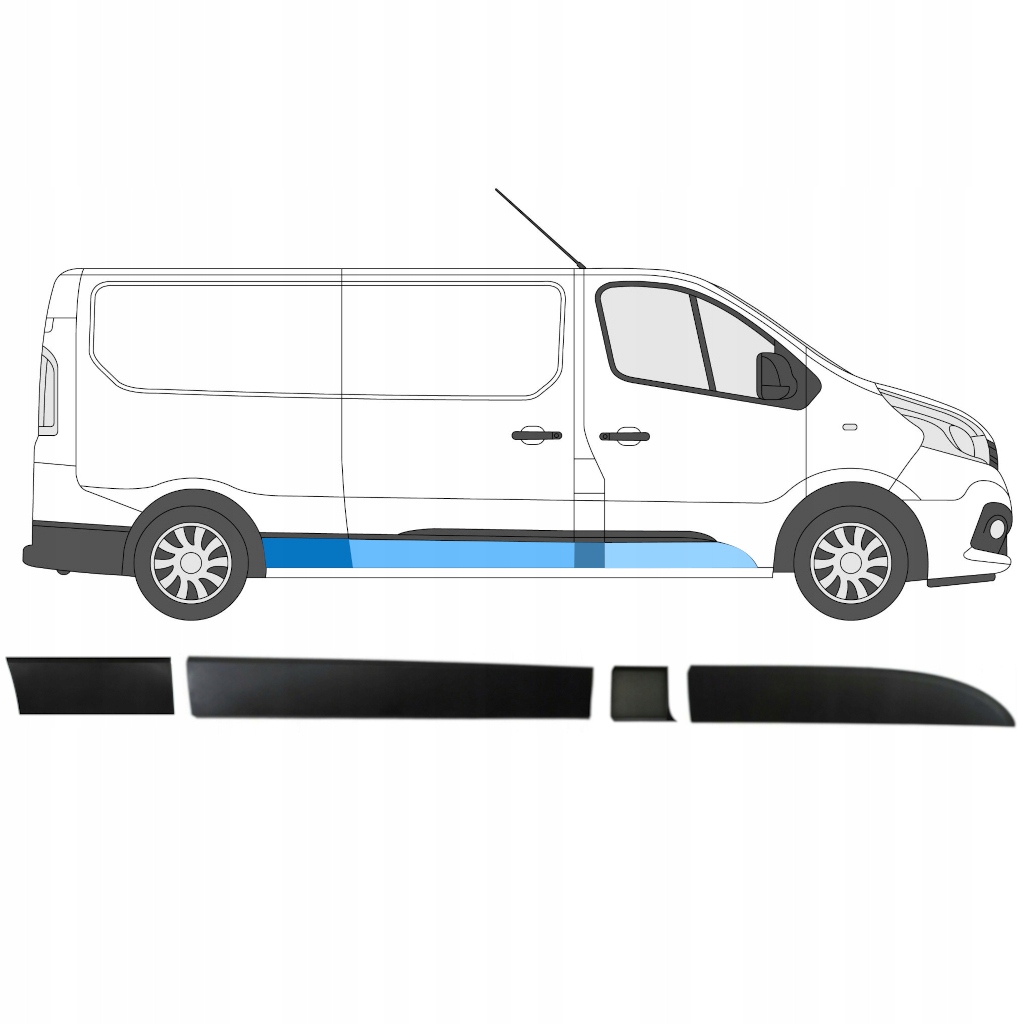 Listwa listwy prawa strona Trafic Vivaro 2014-