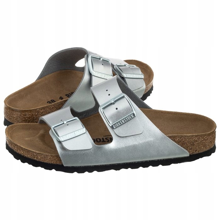 

Buty Damskie Klapki Birkenstock Arizona Bs Srebrne
