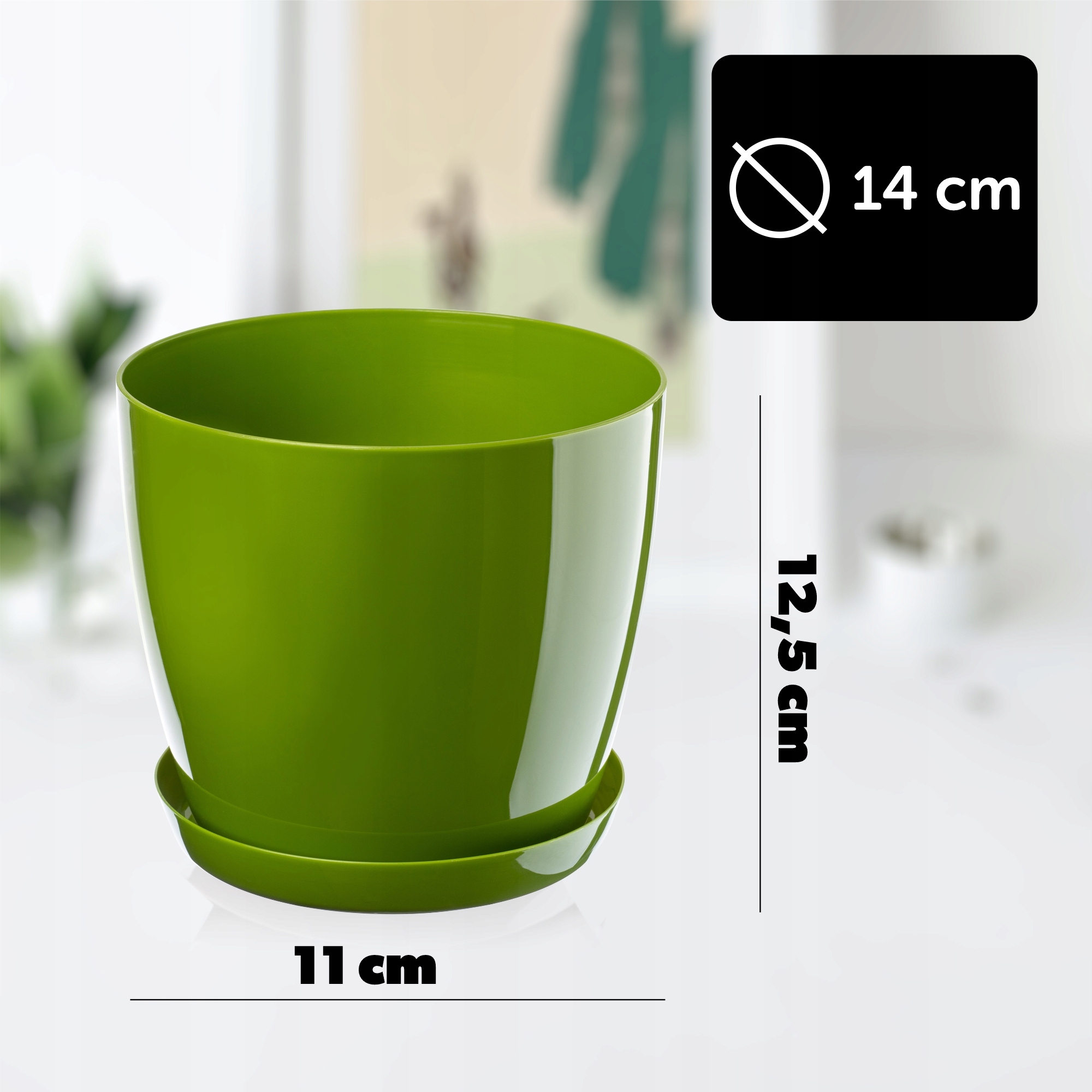 DONICZKA OSŁONKA Z PODSTAWKĄ DONICA 14 cm KOLORY Marka Kadax