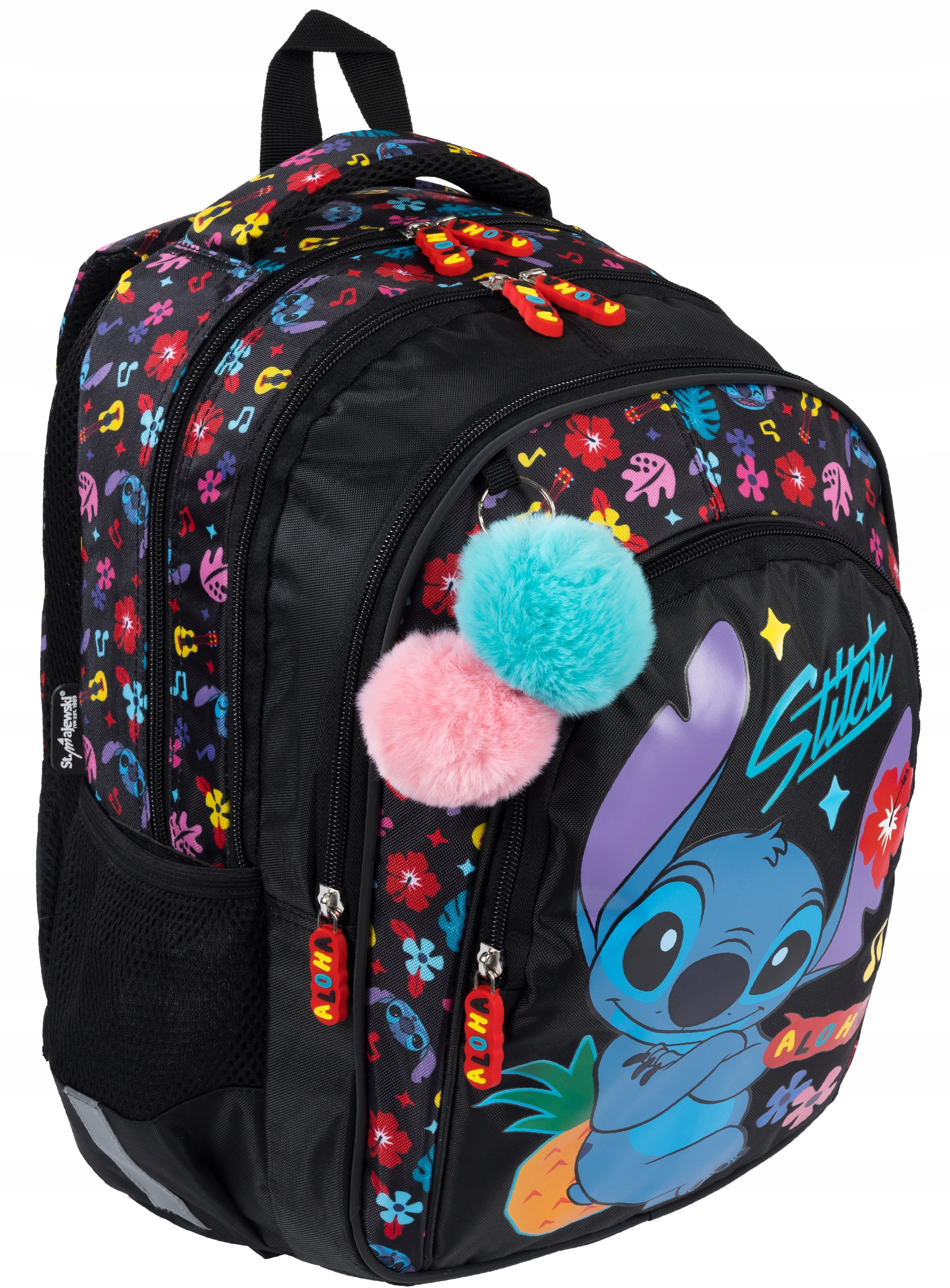 Plecak tornister szkolny Disney Stitch Aloha Czarny Klasa 1-3