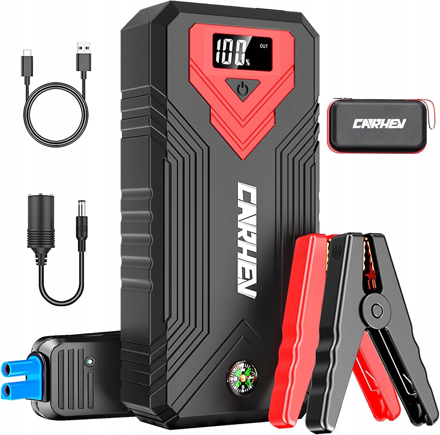 Automobilový štartér Power Pack Powerbank, 24000 mAh, 12 V Carhev 3000 A