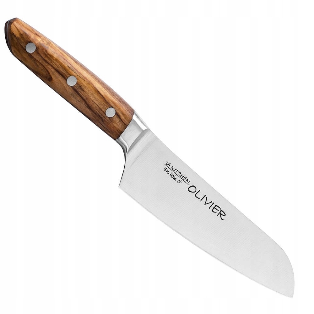 Satake Japonský ostrý kuchynský nôž Santoku na zeleninu 56-58 Hrc 17 cm