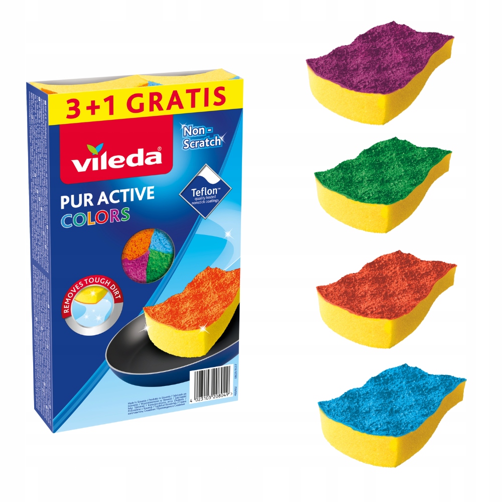 

Zmywak Vileda Pur active Colors 3+1