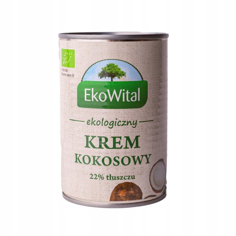 

Ekologiczny Krem Kokosowy w puszce 22% 400ml Bio