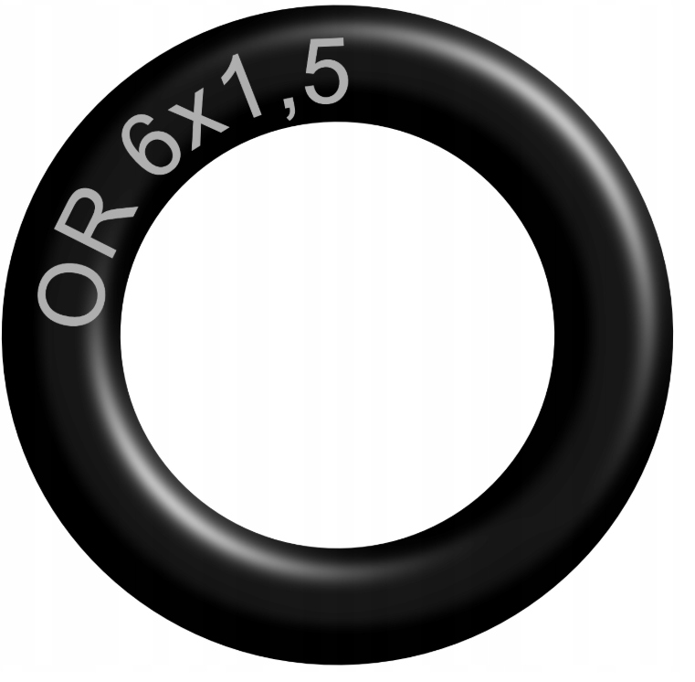 Oring 6x1,5 mm NBR70 gumowy uszczelniacz olejoodporny 10 szt