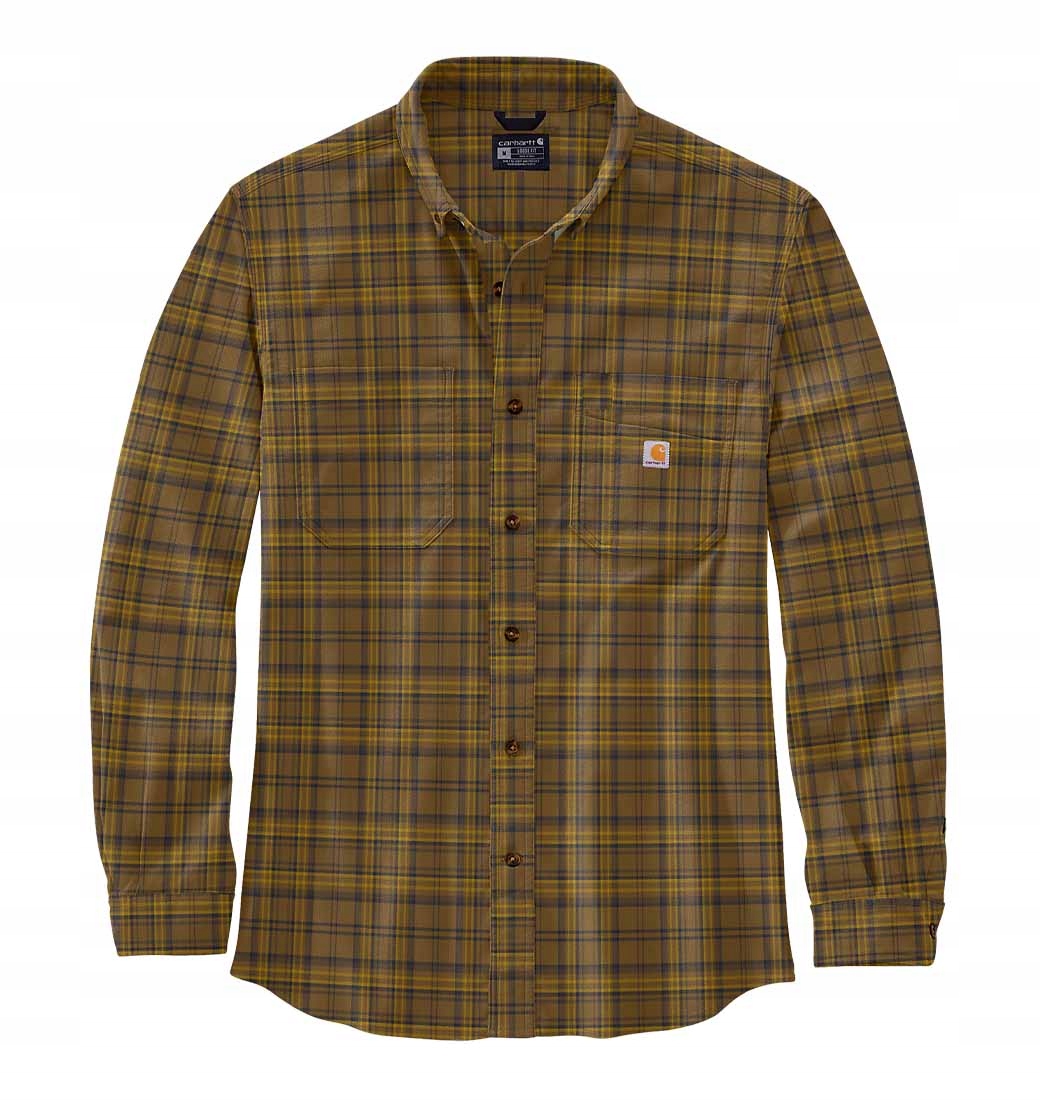 

Carhartt koszula flanelowa w kratę brązowa M