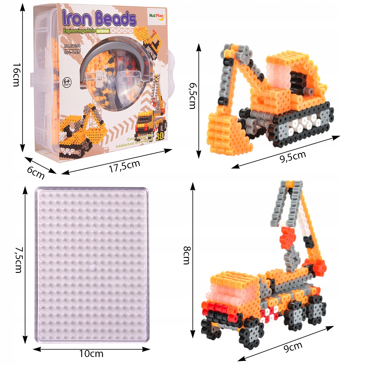 DIY ZAŽEHLOVACÍ KORÁLKY NA STAVBĚ 1500 KS ZAŽEHLOVACÍ ŠABLONY KORÁLKY 3D EAN (GTIN) 5901924235217