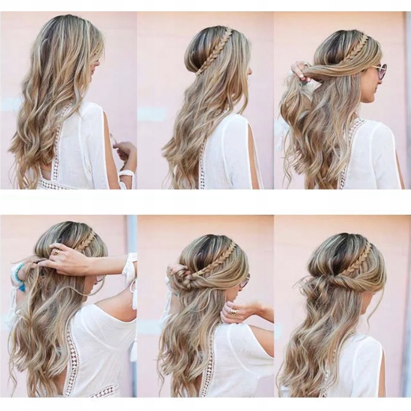 OPASKA-WARKOCZ NA GUMCE RĘCZNIE PLECIONA WARKOCZYKI PREMIUM DO KOKA KUCYKA Marka MODERN-HAIR