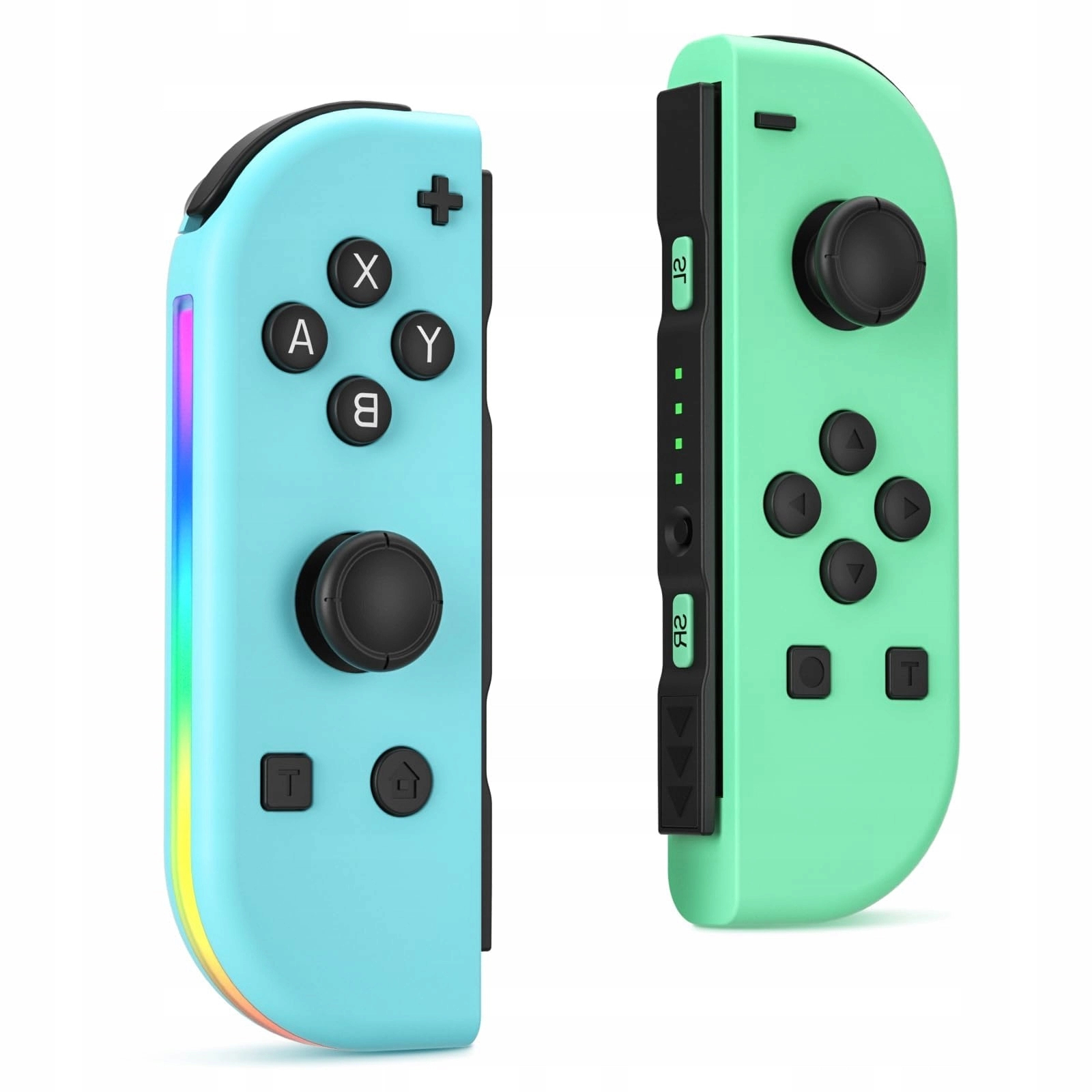 Kontrolery Bezprzewodowe Do Nintendo Switch Rgb Bluetooth Vibration, zielony