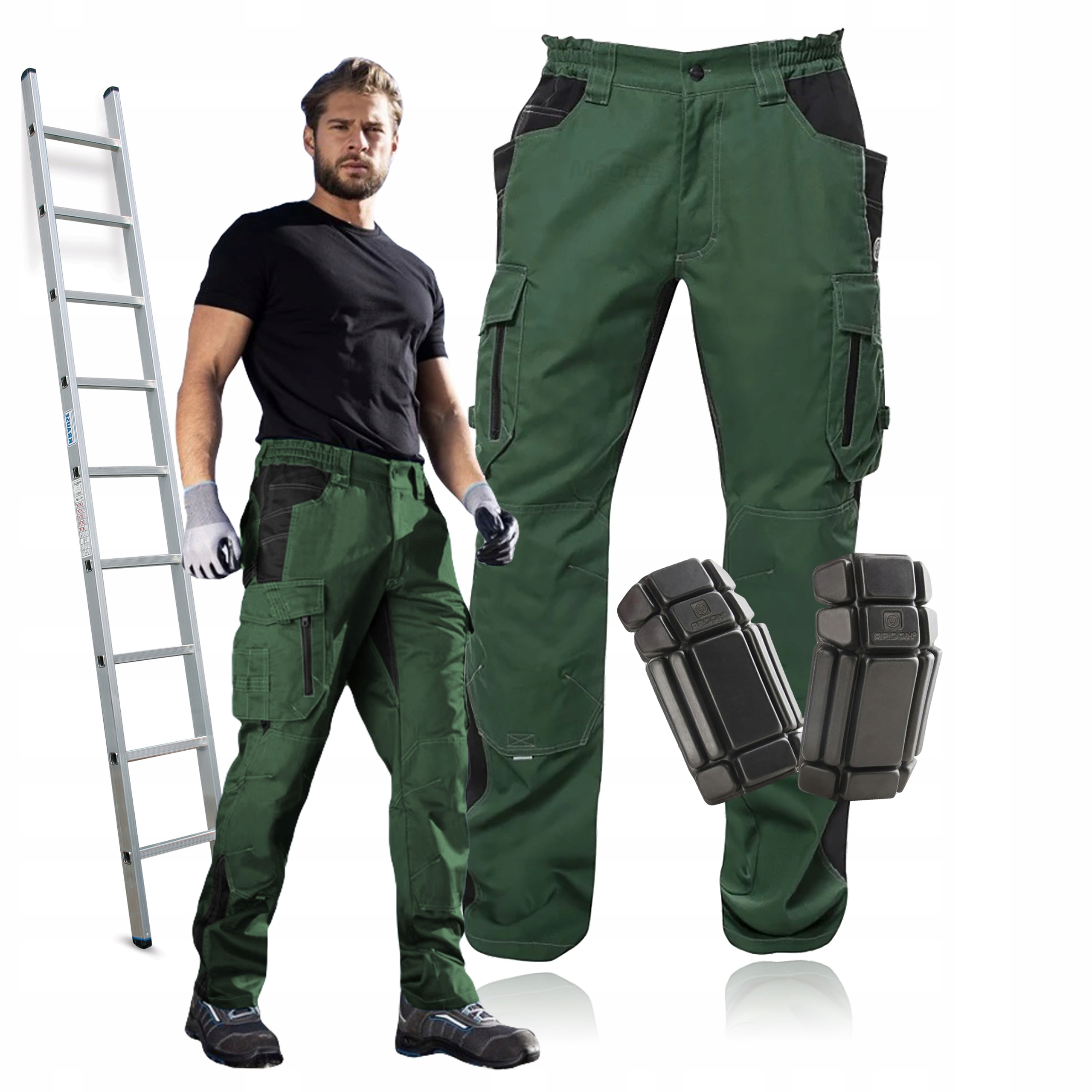 Pracovní kalhoty do pasu Montérkové Silné Ardon Vision 56 Bonus Kolenní chrániče