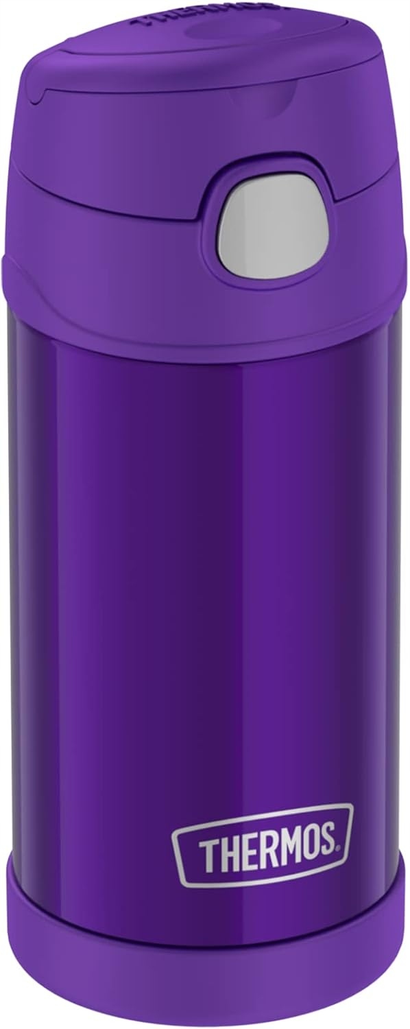 Termoláhev Pro Děti 350 ML S Brčkem, Vzduchotěsná, Nerezová Ocel