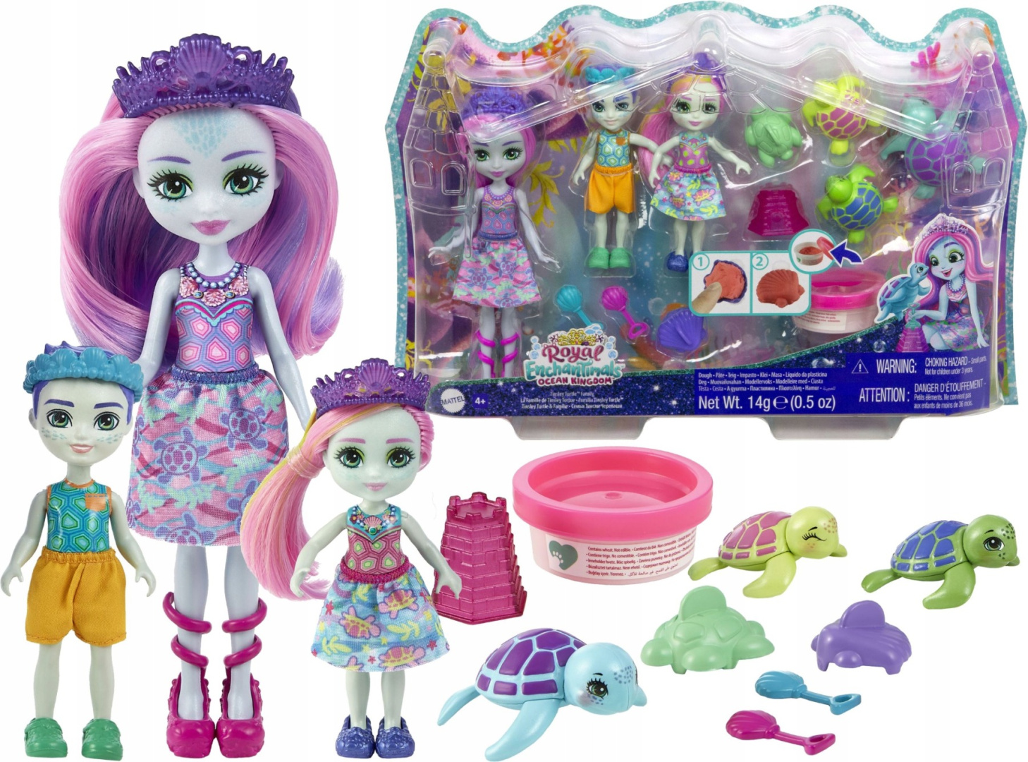 

Enchantimals Zestaw Lalki Rodzina Żółwików HCF95