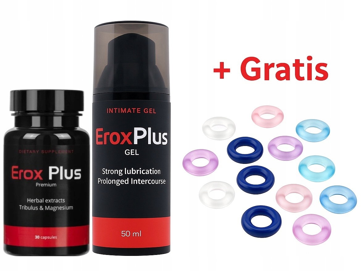 Erox Plus Gel Kapsle Dárek Přípravek Na Potenci, Erekci A Lidibo