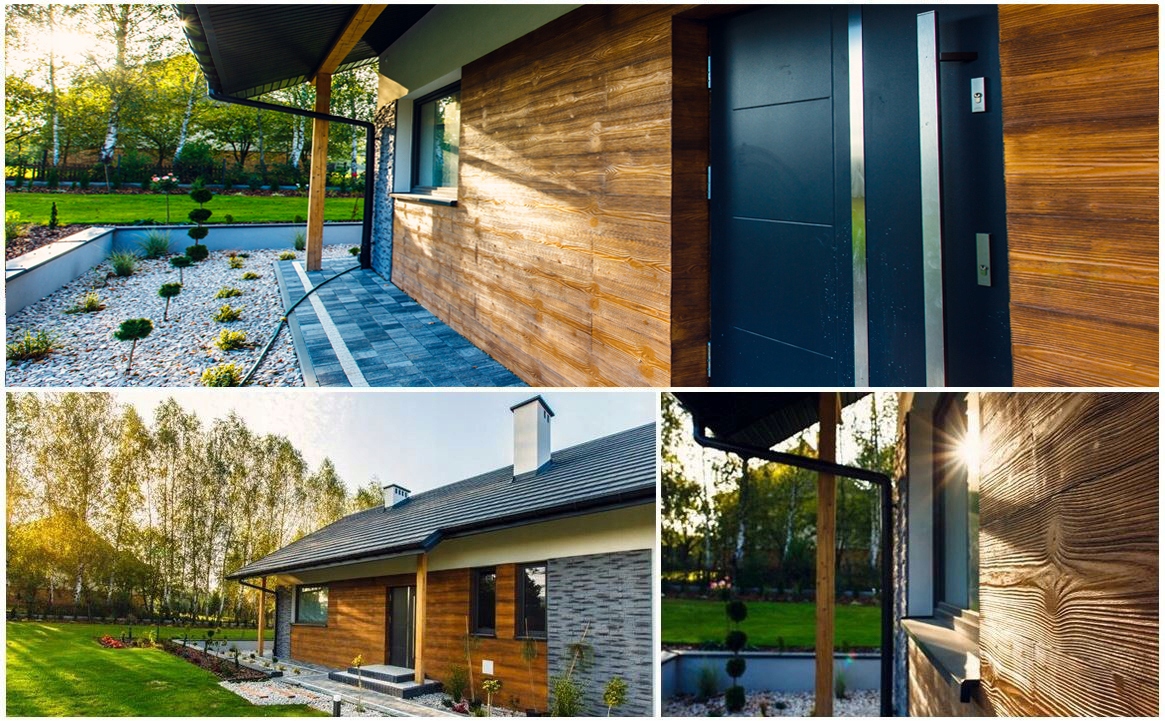 Deski Elewacyjne Elastyczne Imitacja Drewna PRÓBKI Materiał inny