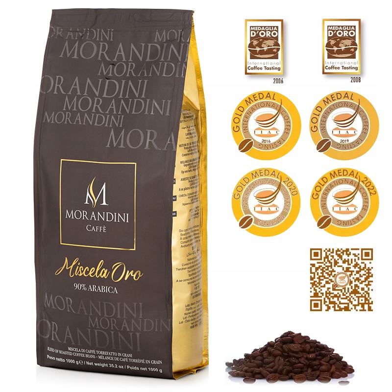 Zrnková káva Caffe Morandini Oro 1000g