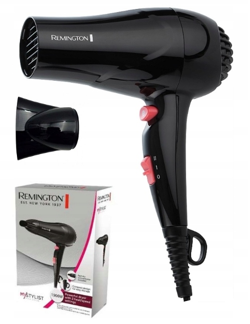 Vysoušeč vlasů Remington D2000, praktický, silný, studený proud vzduchu, regulace