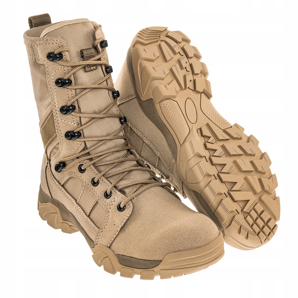 Taktické vysoké trekové boty Brandit Defense Boots Coyote 39
