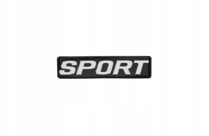 

Naklejka Nalepka Alu SPORT1,7X7,3CM Srebrno-czarna