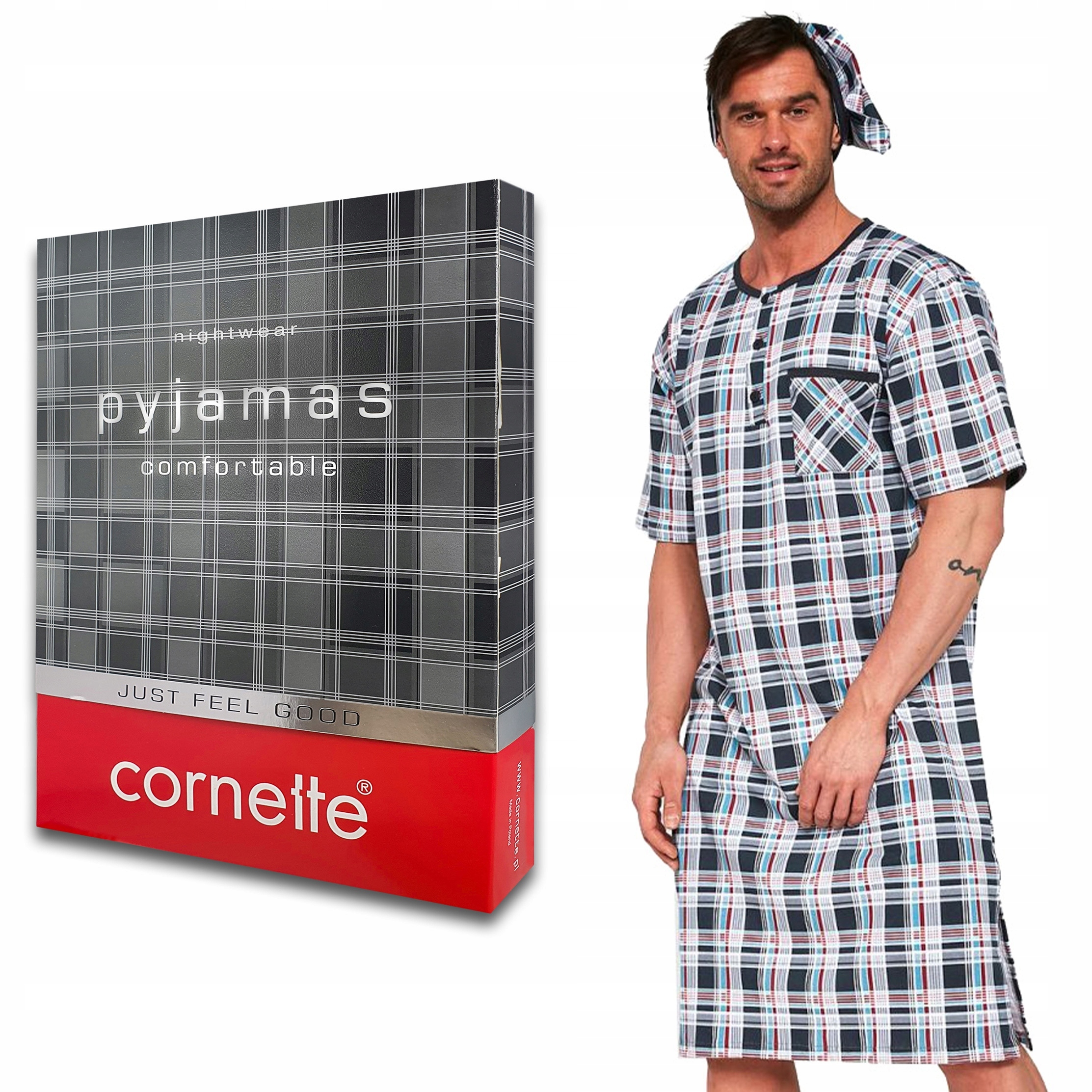 Cornette noční košile kr.vel. župan vel. M