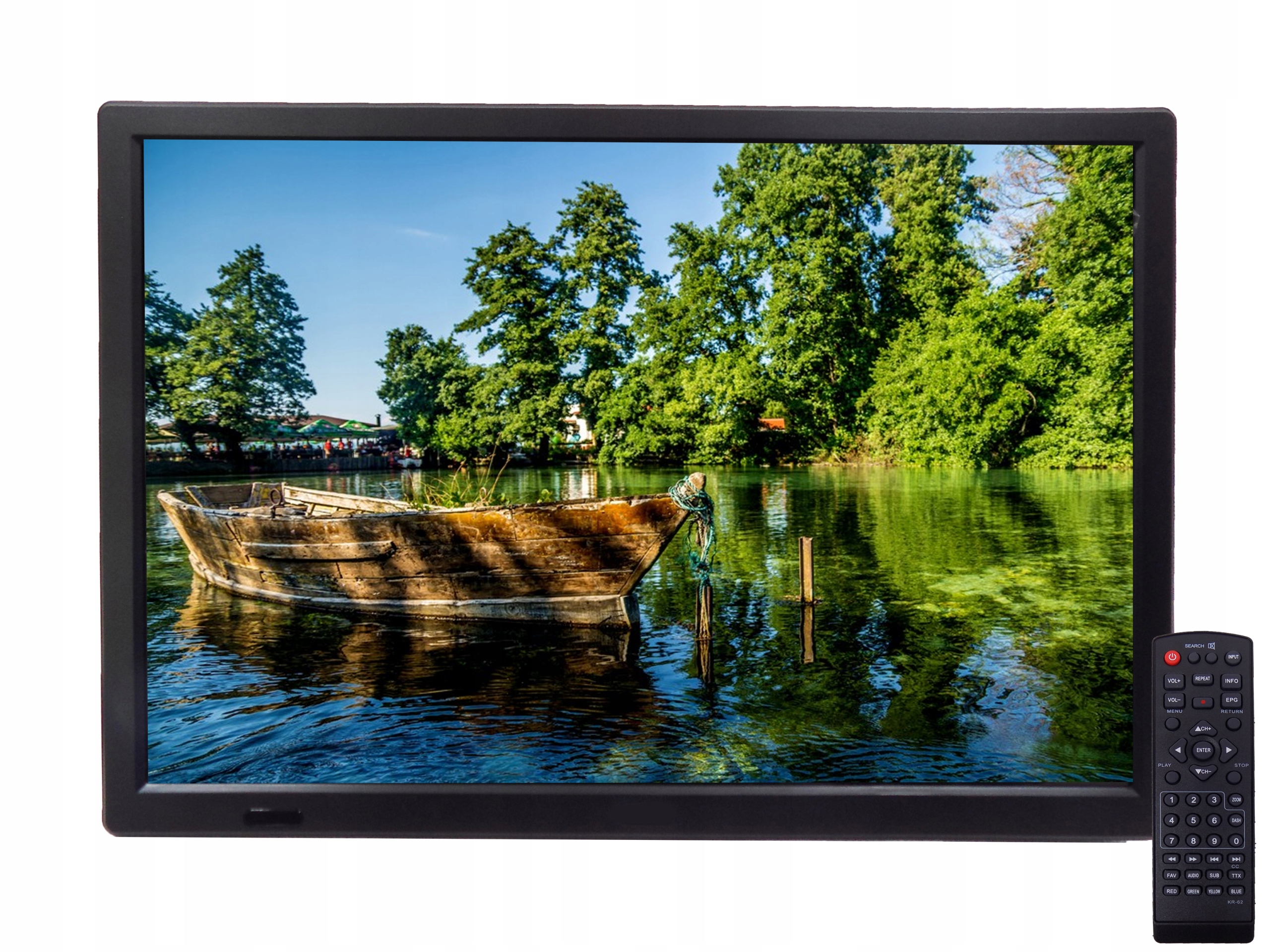 Telewizor Samochodowy Turystyczny Przenośny Do Ciężarówki Tira Busa 15,4''