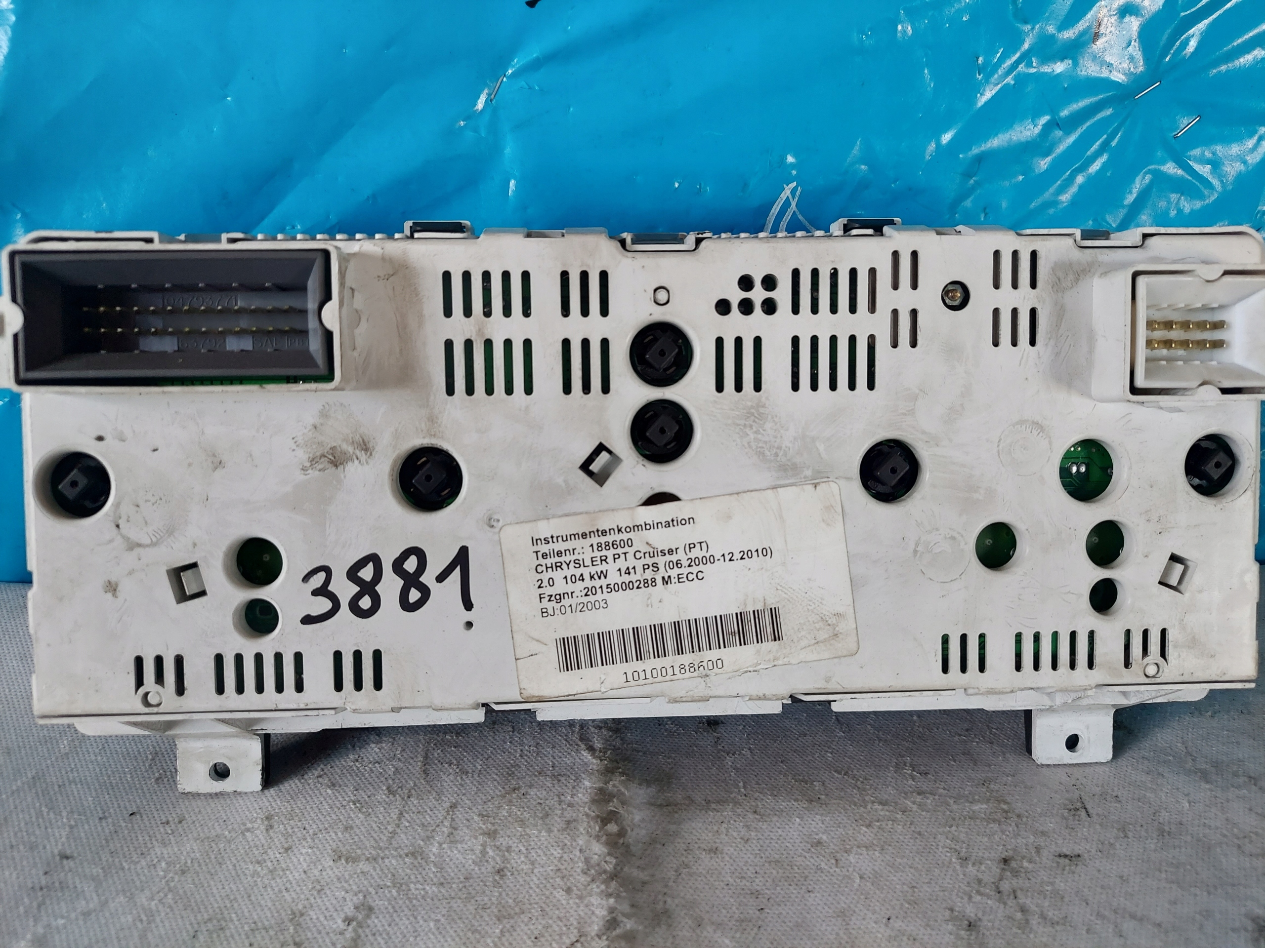dials clock CHRYSLER PT CRUISER 2.0 B 04671814AH