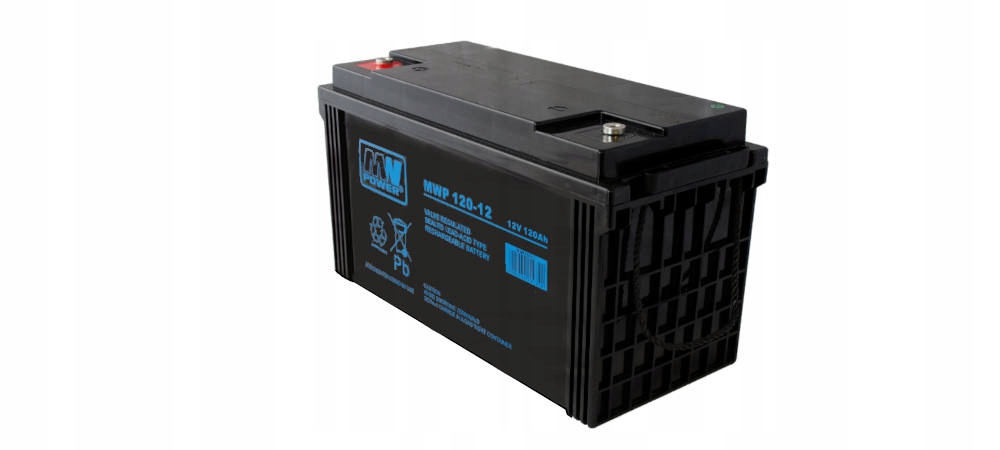 akumulator Mwp 120-12 (long Life, 12V-120Ah, Bolt M8)