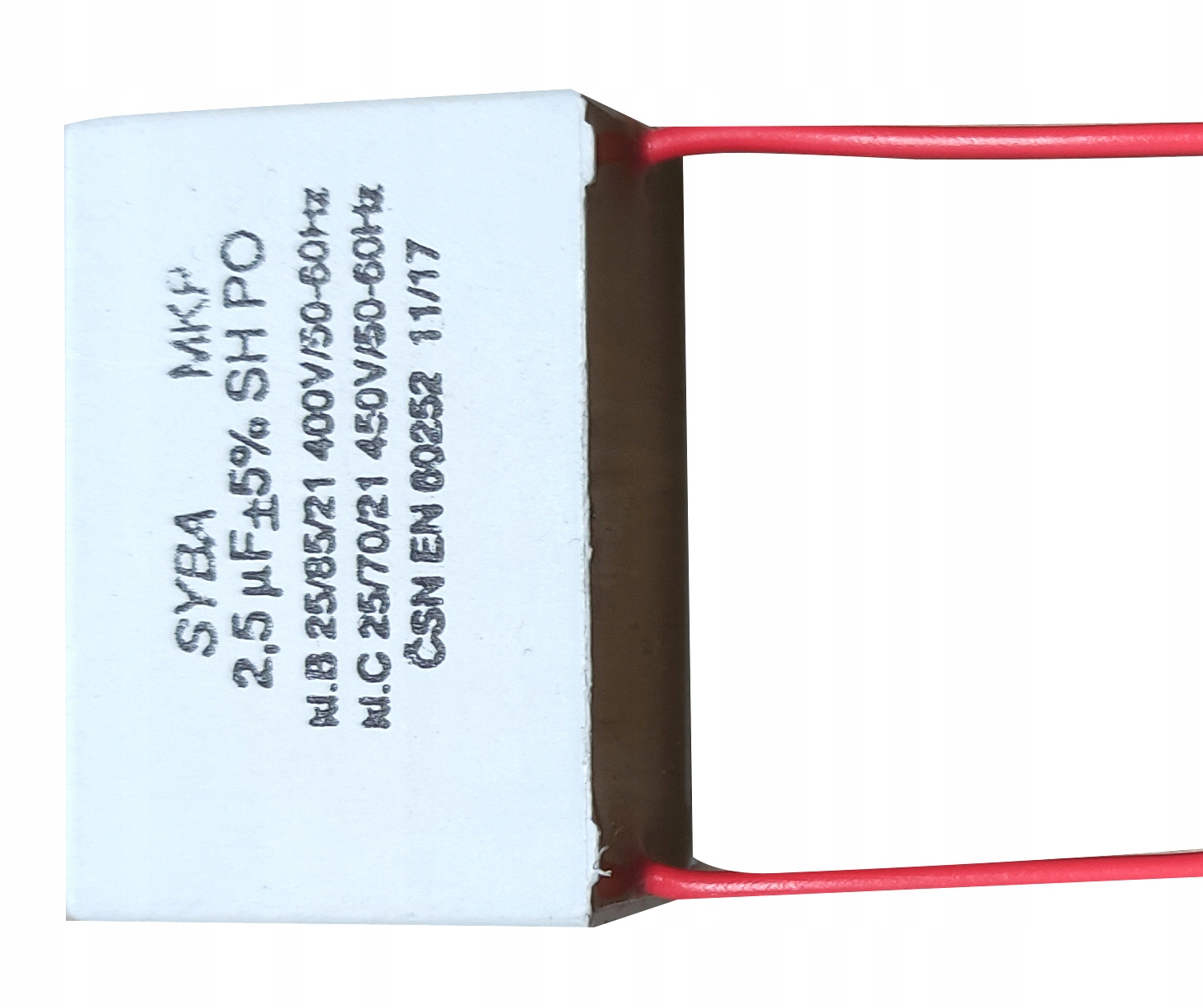 

Kondensator rozruchowy 2,5uF 450V