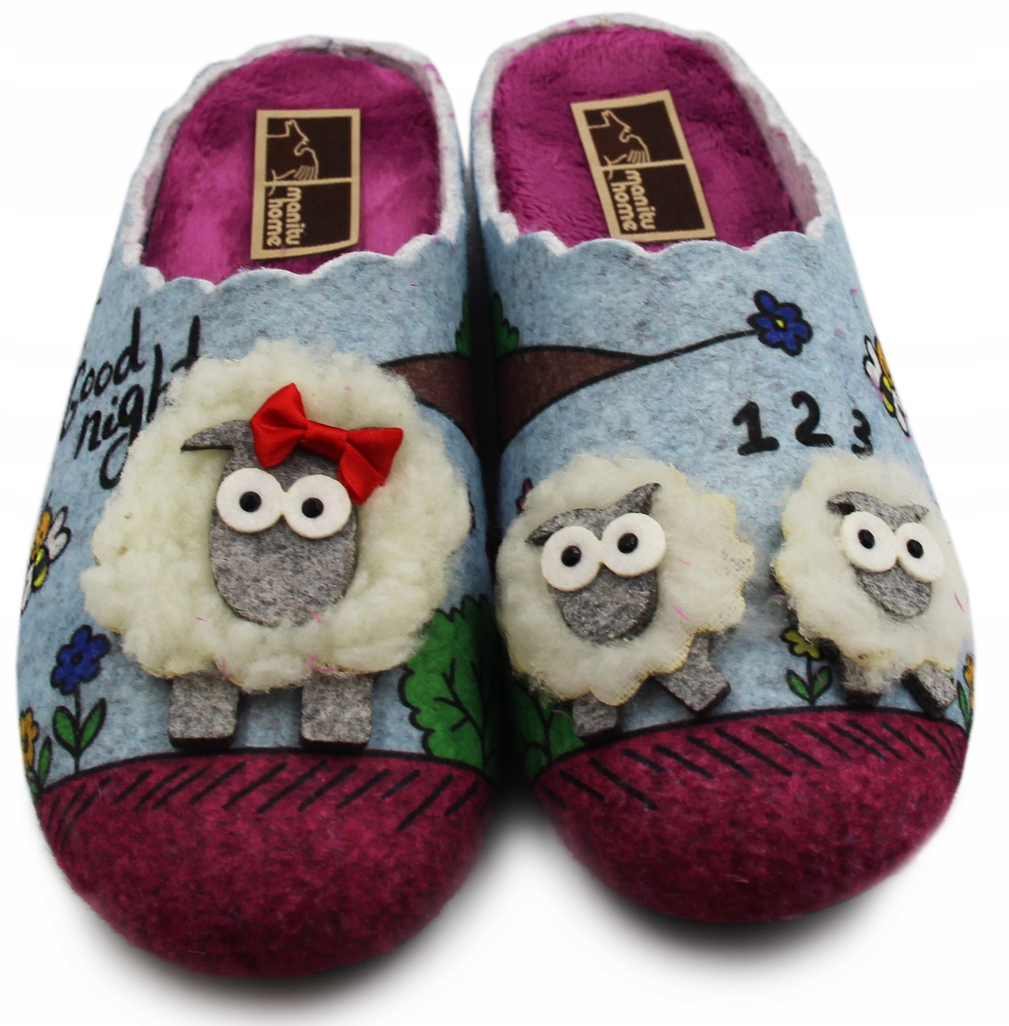 Dámské zimní pantofle z plsti Manitu – Home 320092-00 37