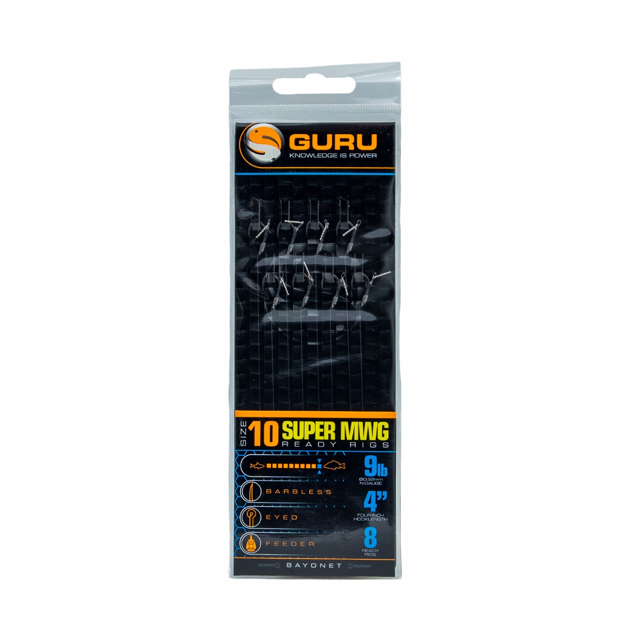 gotowe przypony Guru Mwg bagnet rozm12 0.19mm 10cm